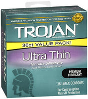 Trojan Ultra Thin Lubricated Condoms, 36CT