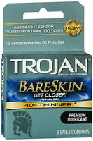 Trojan Condoms Bareskin 3cnt