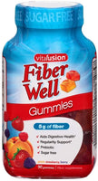 VitaFusion, Fiber Well Gummies, Fiber Supplement, Assorted Flavors - 90 gummies, Pack of 5