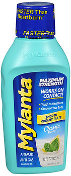 Mylanta Maximum Strength Liquid Original, 12-Ounce (Pack of 4)