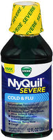 NYQUIL SEVERE COLD & FLU LIQUID, 12 OZ