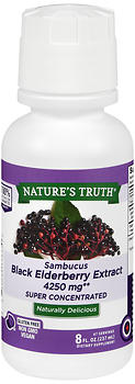 NATURE'S TRUTH SAMBUCUS BLACK ELDERBERRY EXTRACT 4,250 MG SUPER CONCENTRATED LIQUID