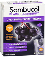 SAMBUCOL BLACK ELDERBERRY DAILY IMMUNE DRINK POWDER PACKETS 16ct