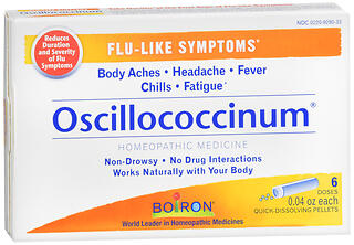 BOIRON OSCILLOCOCCINUM QUICK-DISSOLVING PELLETS 6ct