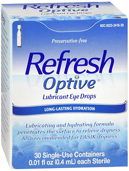 REFRESH OPTIVE LUBRICANT EYE DROPS SINGLE-USE CONTAINERS 30ct