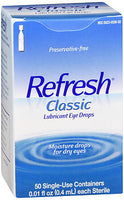 REFRESH CLASSIC LUBRICANT EYE DROPS 50ct