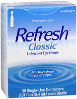 REFRESH CLASSIC LUBRICANT EYE DROPS SINGLE-USE CONTAINERS 30ct